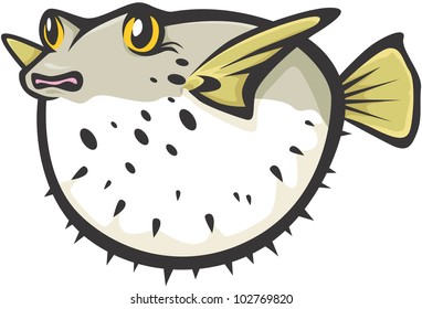 Creative Puffer Fish Illustration