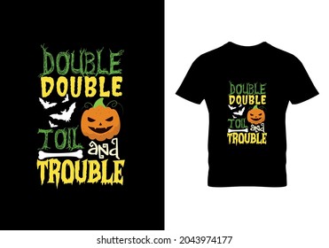 Creative Pumpkin Halloween T-shirt Design 
