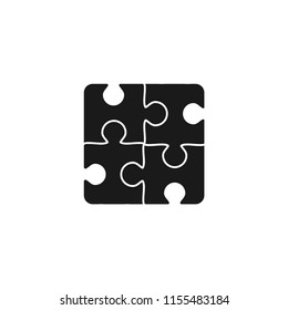 creative puzzle logo vector