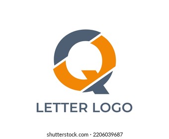 creative q letter logo. company logo design. modern vector image in simple style