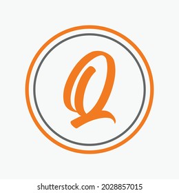 creative Q letter logo design