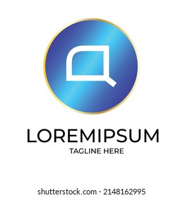 Vector de diseño de logotipo de carta de Creative Q
