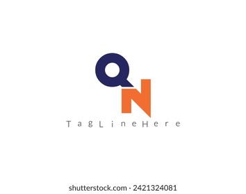  Creative Q and N latter logo useful and unique latter