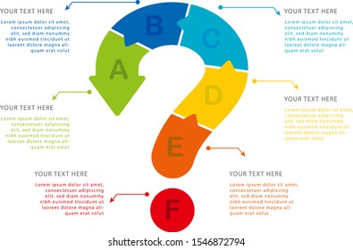 Creative question mark infographic vector