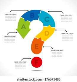 Creative Question Mark Infographics Design Concept Stock Vector ...