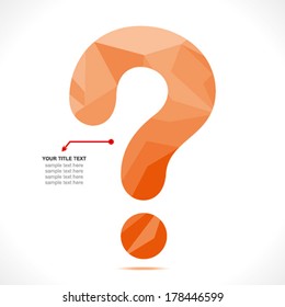 creative '?' question mark symbol design concept vector