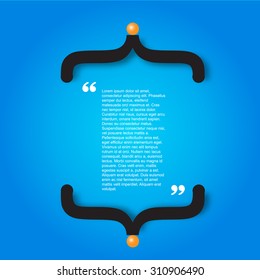 Creative Quote citation Typographical Poster Template. Light blue and black color version. For your commercial project or personal use.