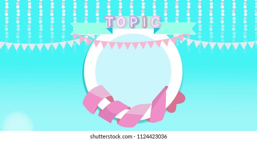 Creative quote text template with colorful background.