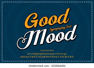 creative quote typography template with calligraphy font style use for brand and logo vector illustration. abstract background poster