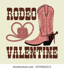 Creative quote valentine's couple. Artwork design, illustration for T-shirt printing, poster, badge wild west style, American western. western desert cowgirl artwork for t shirt, sticker,