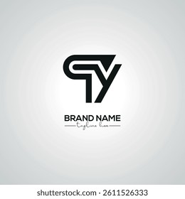 Creative QY YQ Lettermark Logo Design for Corporate Branding.