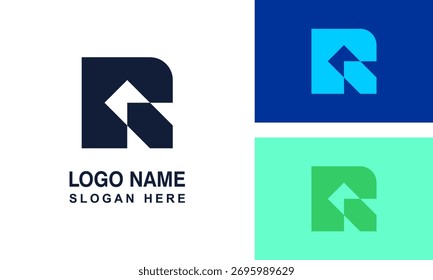 Creative R abstract logo symbol