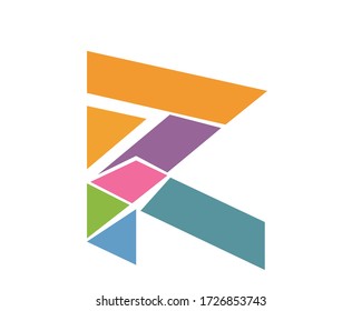 creative r initial logo letter design