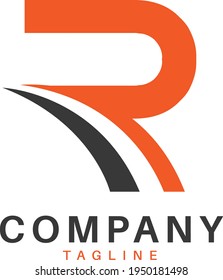 Creative R letter logo design