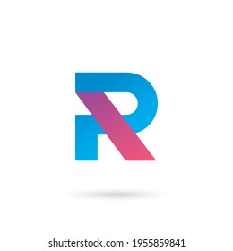 Creative R letter logo design vector template