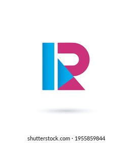 Creative R letter logo design vector template