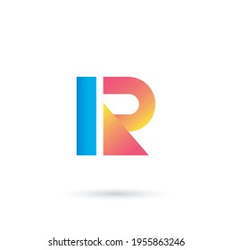 Creative R letter logo design vector template