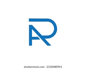 Creative r a letter logo design Vectors and Illustrations
