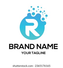 Creative R Letter  Logo Template design