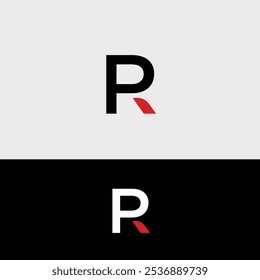 Modelo de vetor de logotipo de letra R criativo