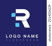 Creative R Letter Creative Monogram Vector Sign, Stylish and Gradient Logo Sign R Letter, R Character Logo Symbol