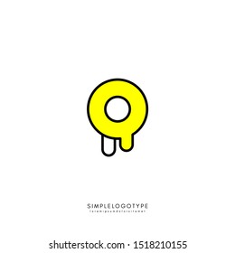 creative R line logo letter simple technology design concept