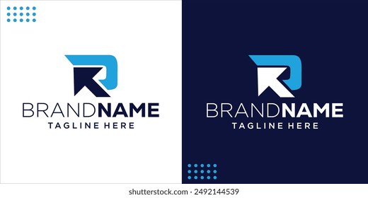 Creative R Logo With Up Arrow, Design Inspiration, Illustration, Vector