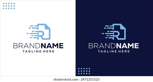 Creative R Logo Fast Delivery, Design Inspiration, Illustration, Vector