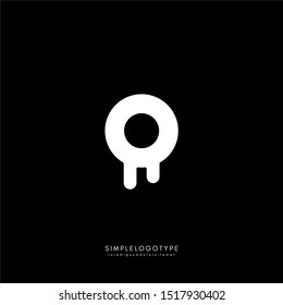 creative R logo letter simple design of logotype isolated on black background suitable for technology and web symbol. vector illustration