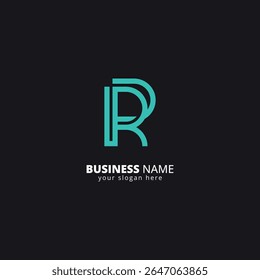 Creative R and P Letter Logo, Bold Monogram Design.