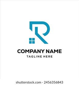 Creative R Immobilien Logo, Design Inspiration, Vektorgrafik