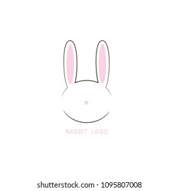 Creative Rabbit Logo Handdrawn Stock Vector (Royalty Free) 1095807008 ...