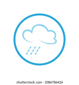 creative rain drops icon logo vector illustration design