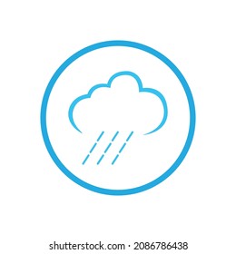 creative rain drops icon logo vector illustration design