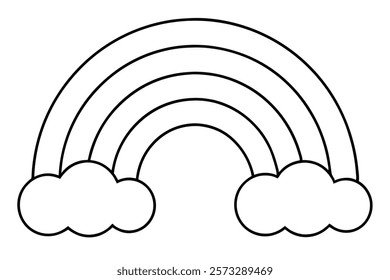 Creative Rainbow Line Art Design Inspiration
