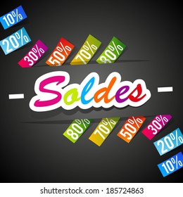 Creative Rainbow Sale vector illustration