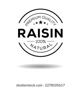 Creative (Raisin), Raisin label, Vektorgrafik.