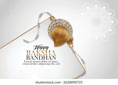 Creative rakhi for happy indian festival happy raksha bandhan