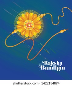 Creative Raksha Bandhan Festival Greeting Card Background Template Design Vector Illustration 