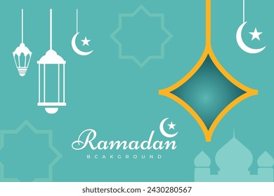 Creative Ramadan kareem greeting background vector template. Greeting Card design.
