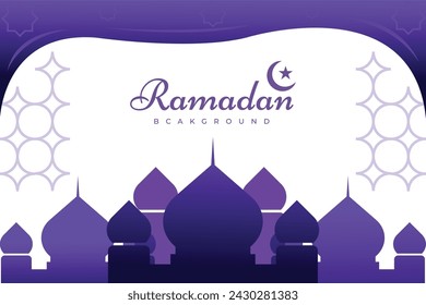 Kreative Ramadan kareem Begrüßung Hintergrund Vektor-Vorlage. Grußkarte Design, Moschee Hintergrund.