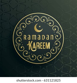 creative ramadan kareem greeting card vector design