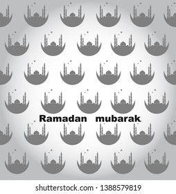 Creative Ramadan Mubarak design. Eid Mubarak.