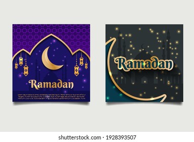 Creative ramadan vector background template. Sparkling element. Eps 10 vector. 