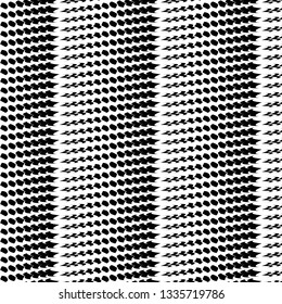Creative random shape pattern repeating element black monochrome vector background