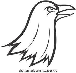 Creative Raven Bird Illustration