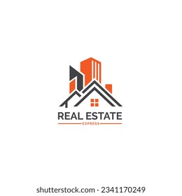 Design-Vektorgrafik-Vorlage für kreative Real-Est-Logos