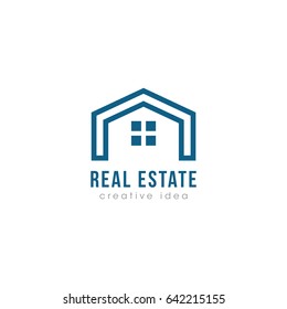 Creative Real Estate and Building Concept Logo Design Template
