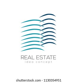 Creative Real Estate Concept Logo Design Template