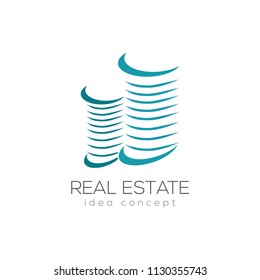 Creative Real Estate Concept Logo Design Template